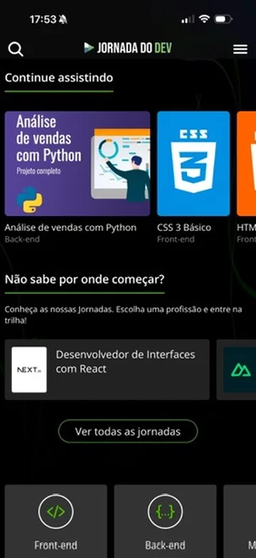Jornada do Dev App